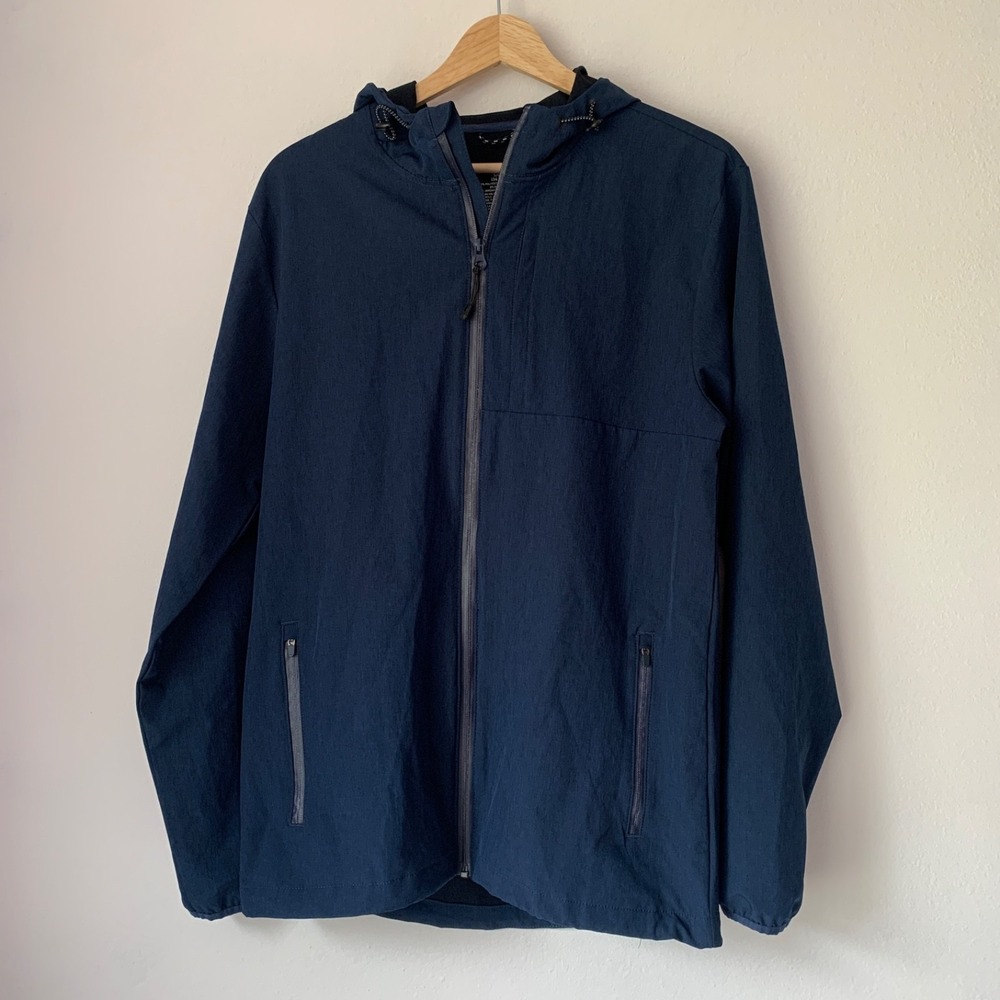 Swiss‎ Tech Mens Lined Full Zip Water Repellent Jacket Multiple Pockets Sm 34-36